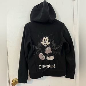 Disneyland fleece zip up w/ Mickey Mouse embroidered
